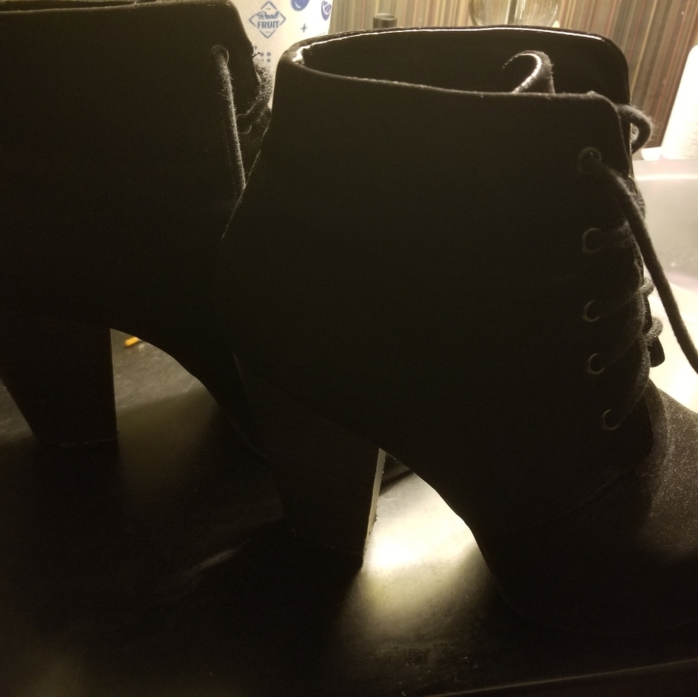 Charlotte Russe block booties